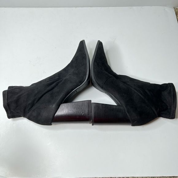 Steve Madden Womens Touchdown Black Ankle Boots Chunky Shoes 10 Medium NEW Y2K - Picture 6 of 11